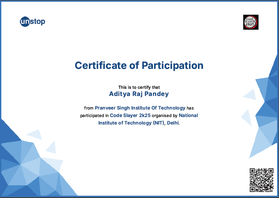 Code Slayer IIT Delhi