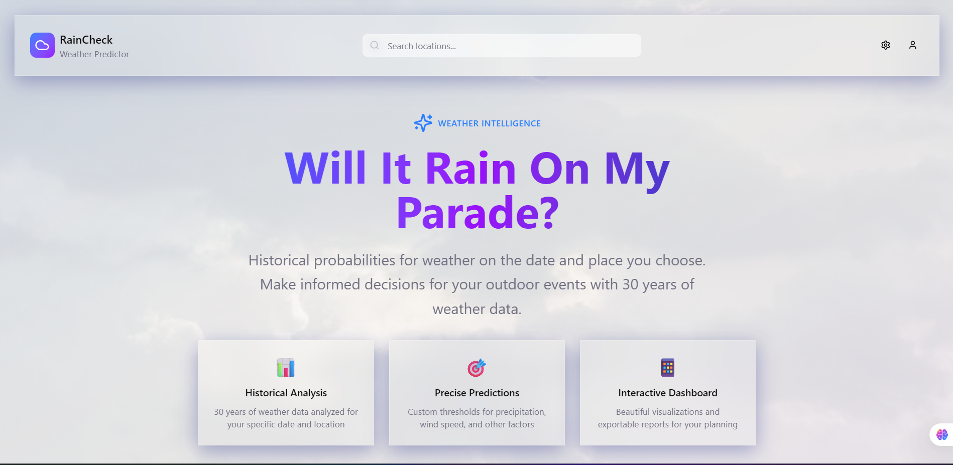 Will It Rain On My Parade